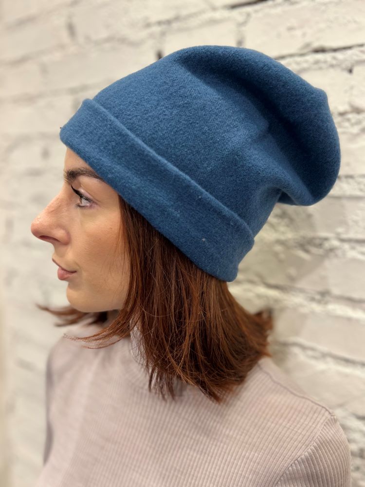 CAPPELLO AUTUNNO/INVERNO UNISEX AZZURRO BEANIE DENIM KOPKA